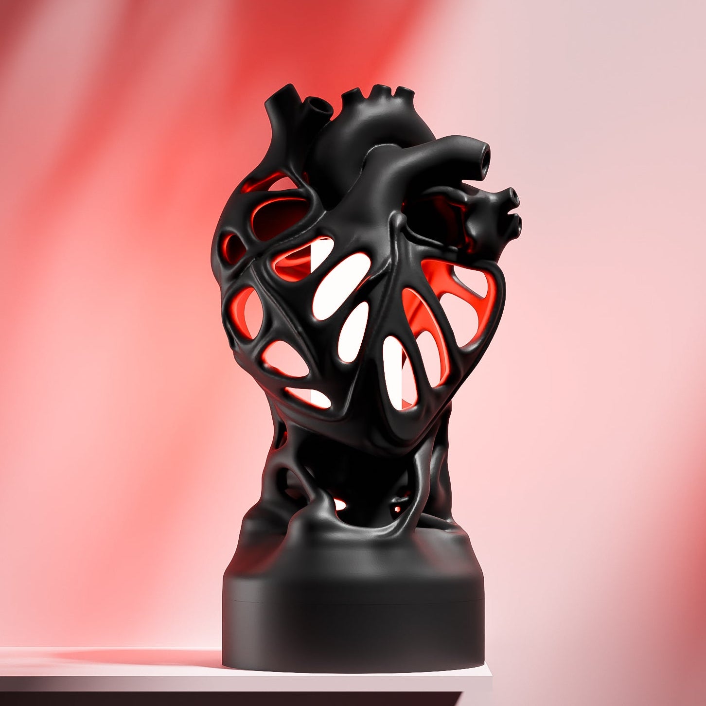 The Skeletal heart lamp