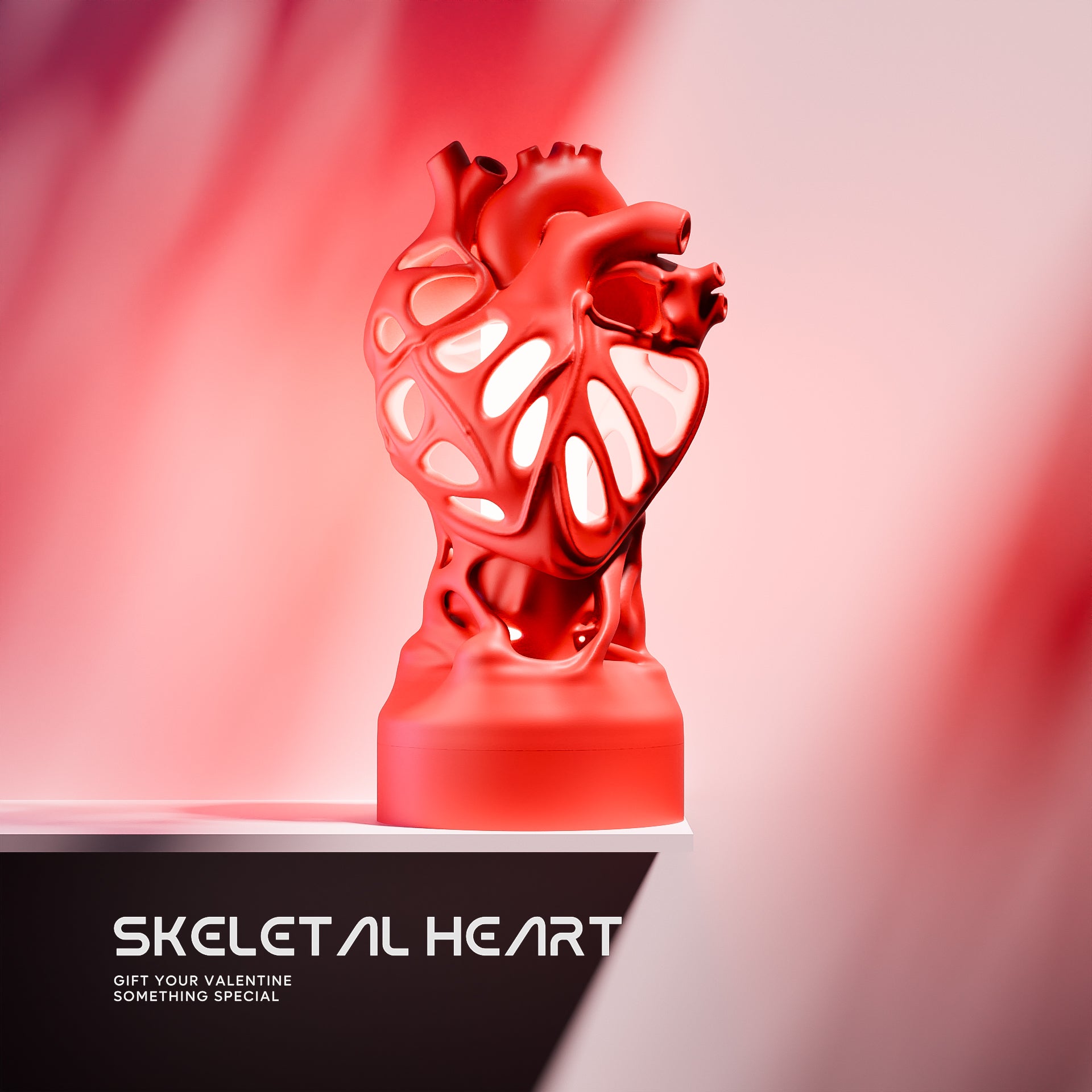 The Skeletal heart lamp